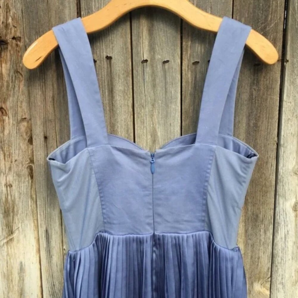 Periwinkle Bebe Fit and Flare Dress NWT - Picture 2 of 8
